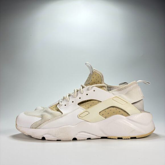 Nike Air Huarache Run Ultra White Beige Sneakers 819685-101 Men's Size 11 - Picture 4 of 11